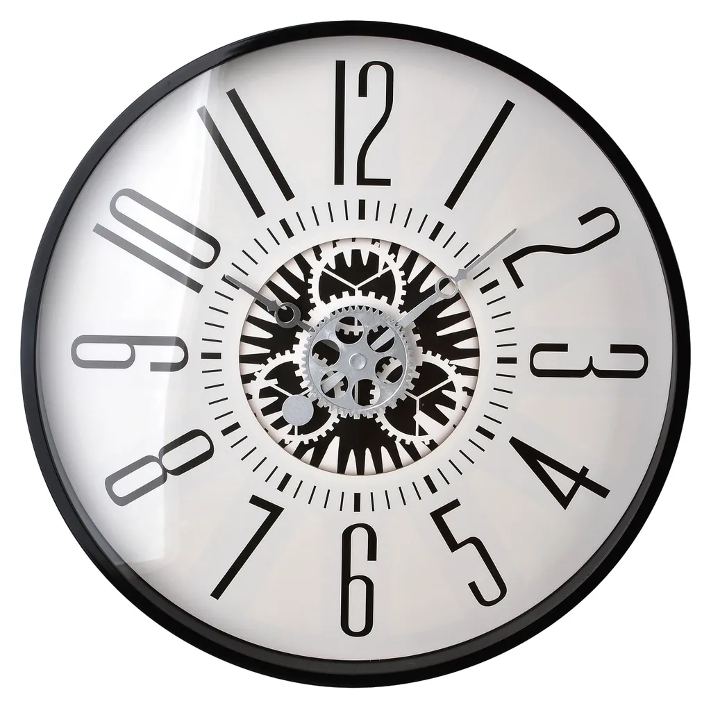 Horloge murale multicolore Mondex Ramsey en matériaux mixtes robustes
