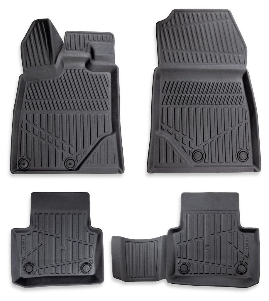 Set completo (4 pezzi) di tappetini in gomma 3D per gli Immagine del prodotto 