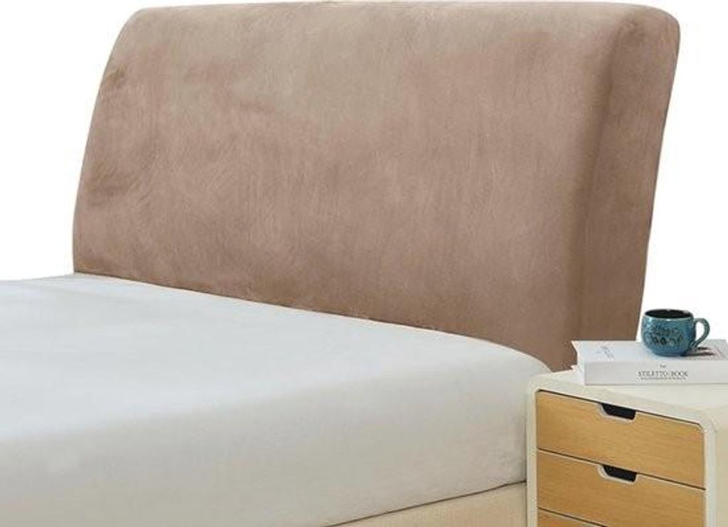 Kopfteilbezug für Doppelbett, elastischer Schutz, All-Inclusive-Design, einfarbig, für Kopfteile von 150-170 cm