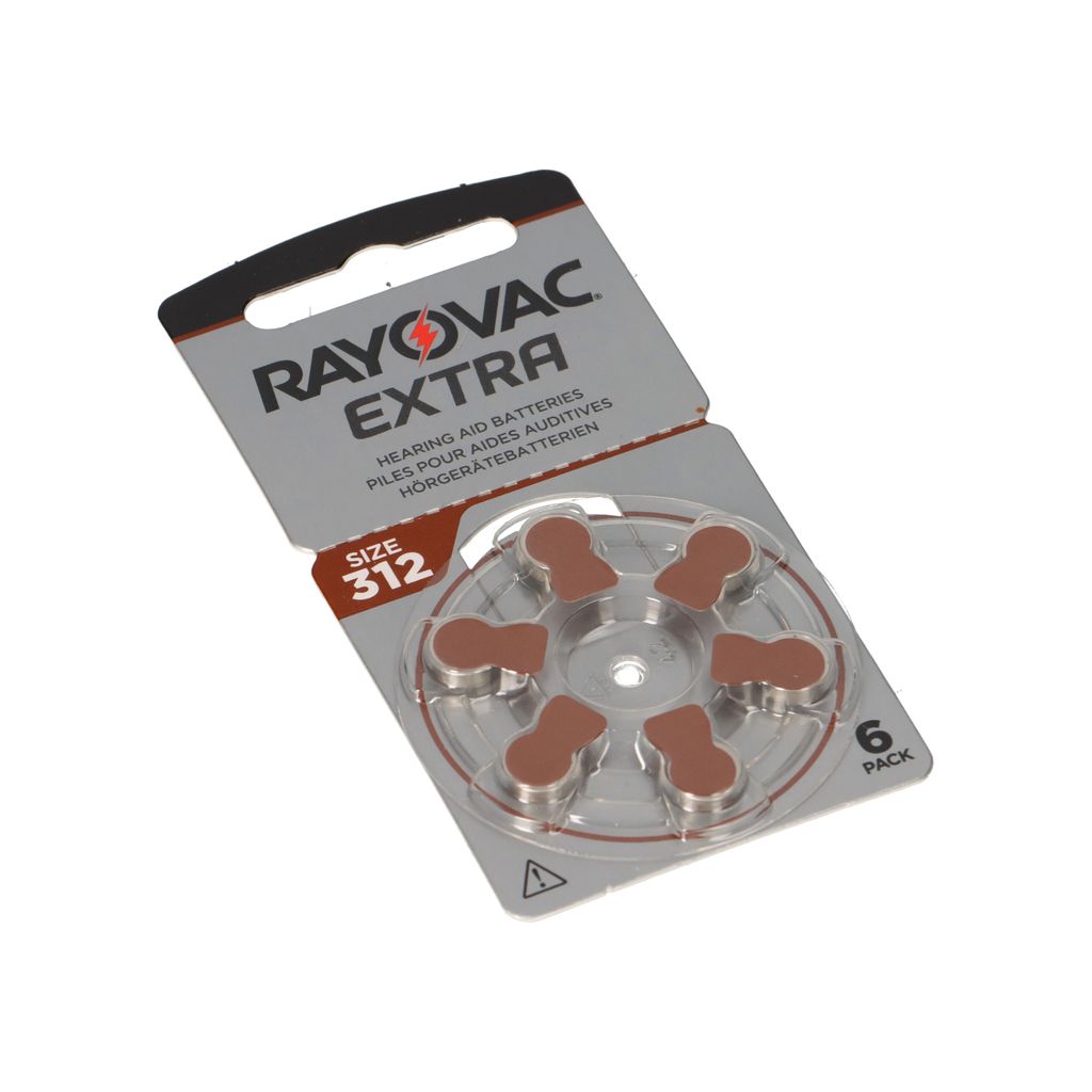 Bateria do aparatów słuchowych Rayovac 312 Zinc Air Extra Zdjęcie produktu 
