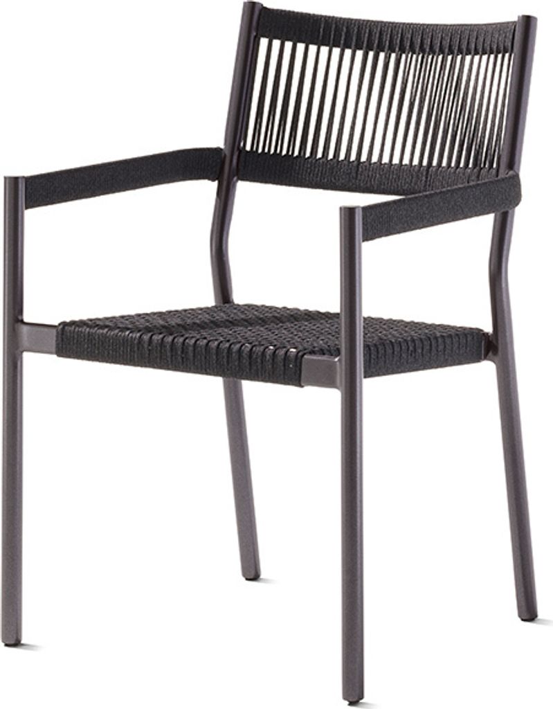 Sieger Rimini Stapelsessel Aluminium Eisengrau