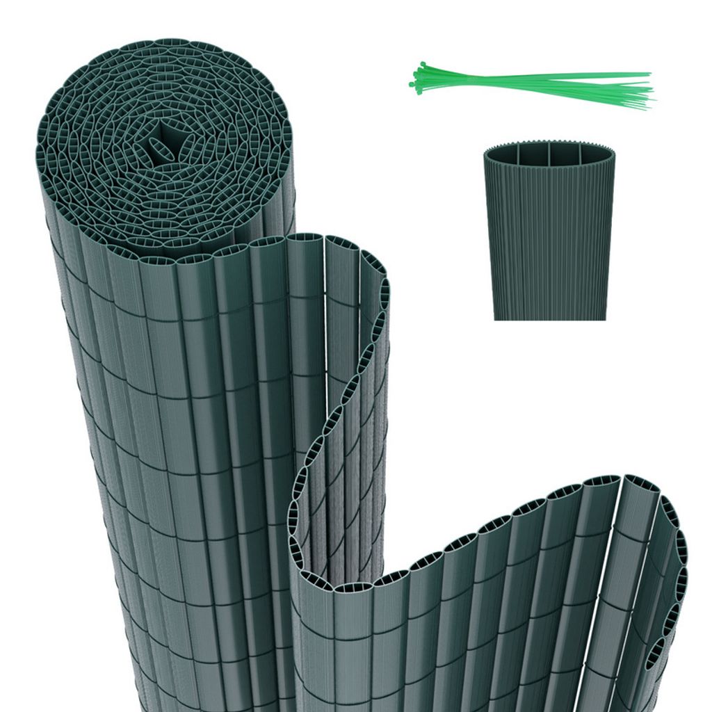 Yakimz PVC Sichtschutzmatte mit Kabelbindern Outdoor Balkonverkleidung Wetterfest UV-Schutz Sichtschutzzaun Balkon Terrasse Windschutz Sichtschutz ...