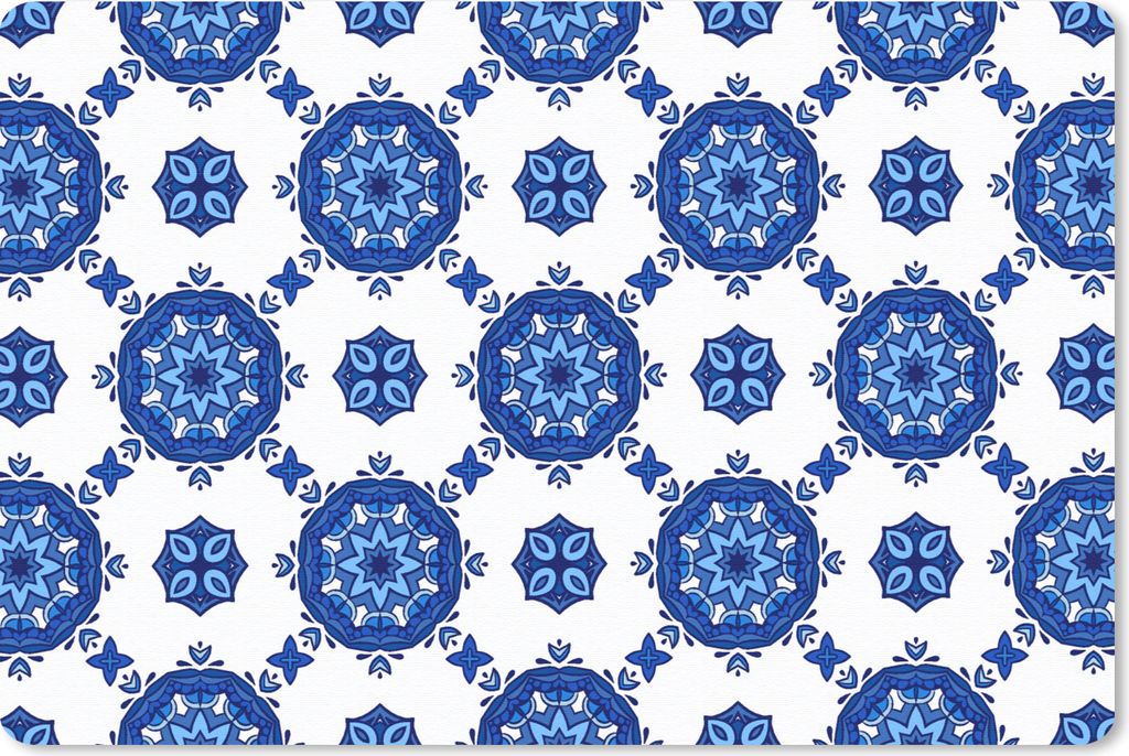 MuchoWow Mauspad Mousepad Portugal - Blumen - Gestaltung 27x18 cm - Mousepads - Maus Mat - Pad - Mausunterlage - Büroartikel - Desk Matten