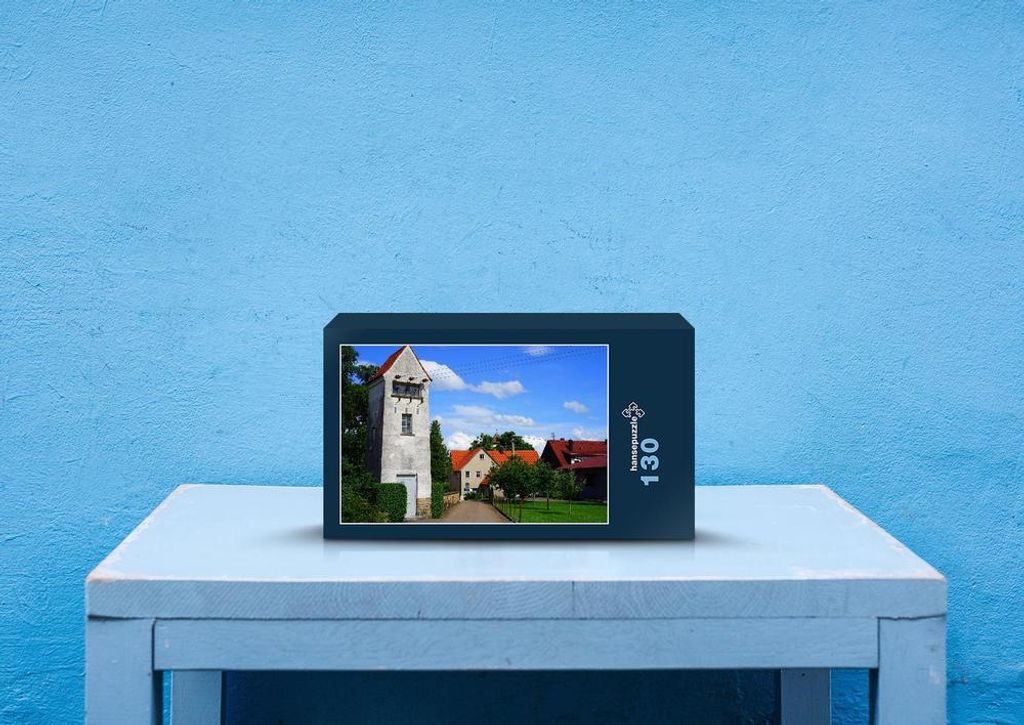 hansepuzzle 60958 - Wohngebiet Puzzle, 130 Teile, Orte, 28,7 x 20,0cm mit hochwertiger Aufbewahrung, Kartonbox und wiederverschließbarem Beutel