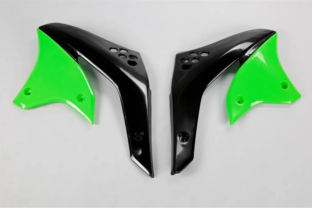 Réparer carrosserie Kawasaki : caches radiateur UFO anti-casse Vert