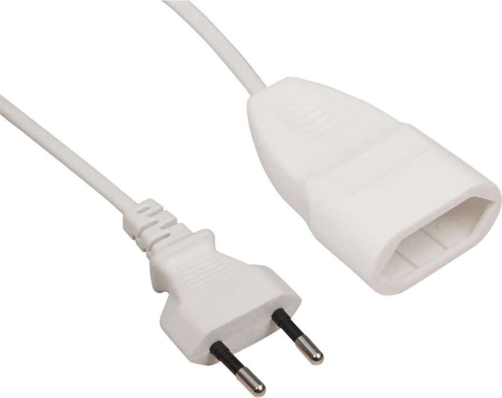 Netzkabel-Verlängerung McPower, 2m, Euro-Stecker -> Produktbild 