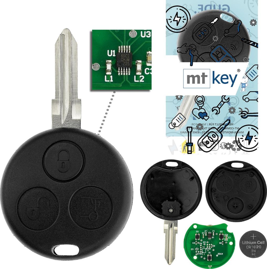 MT-KEY Funk Schlüssel Sender 434MHZ AB MODPF kompatibel mit Produktbild 