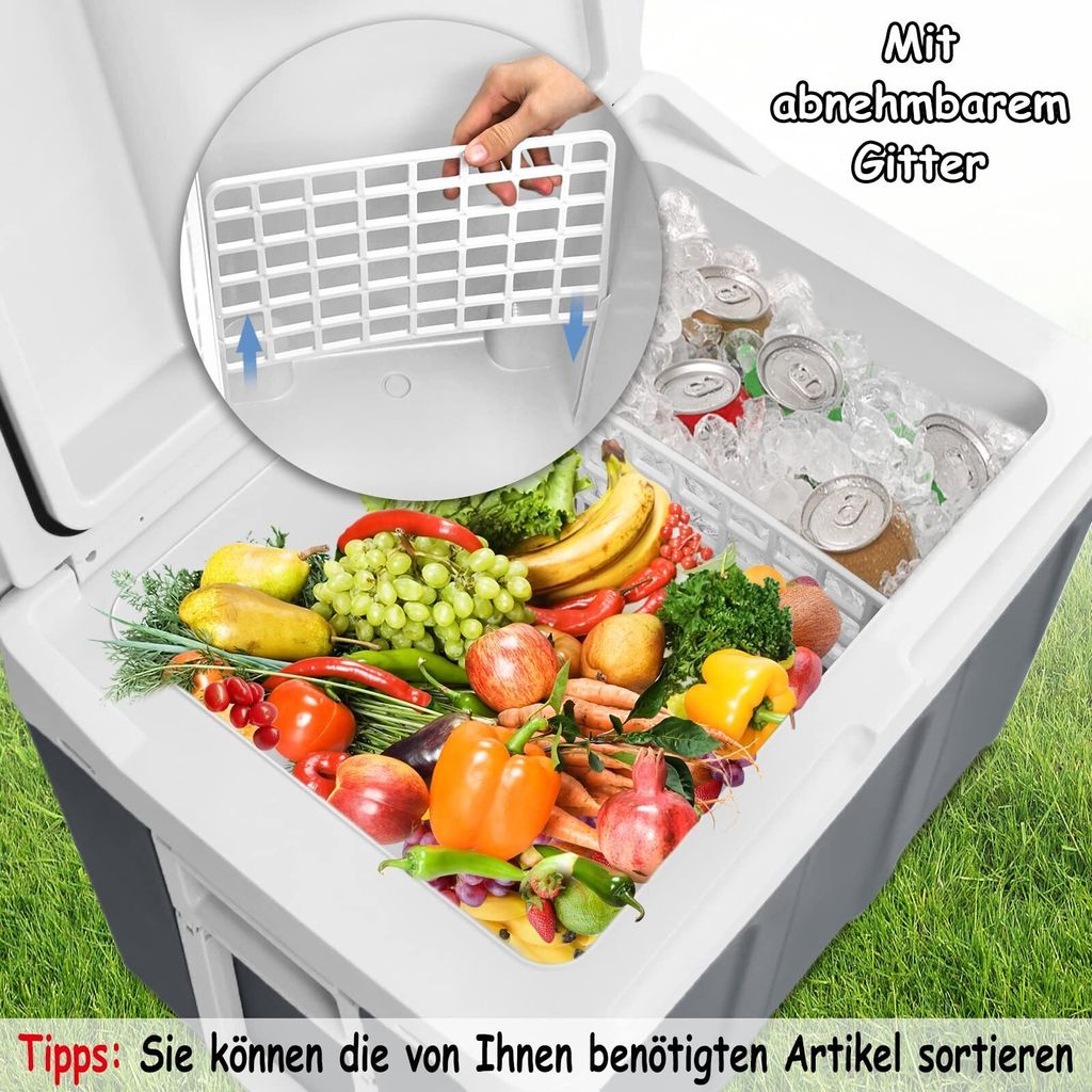 TRMLBE 48 Liter Kühlbox Auto 12V 230V Kühlschrank Produktbild 3