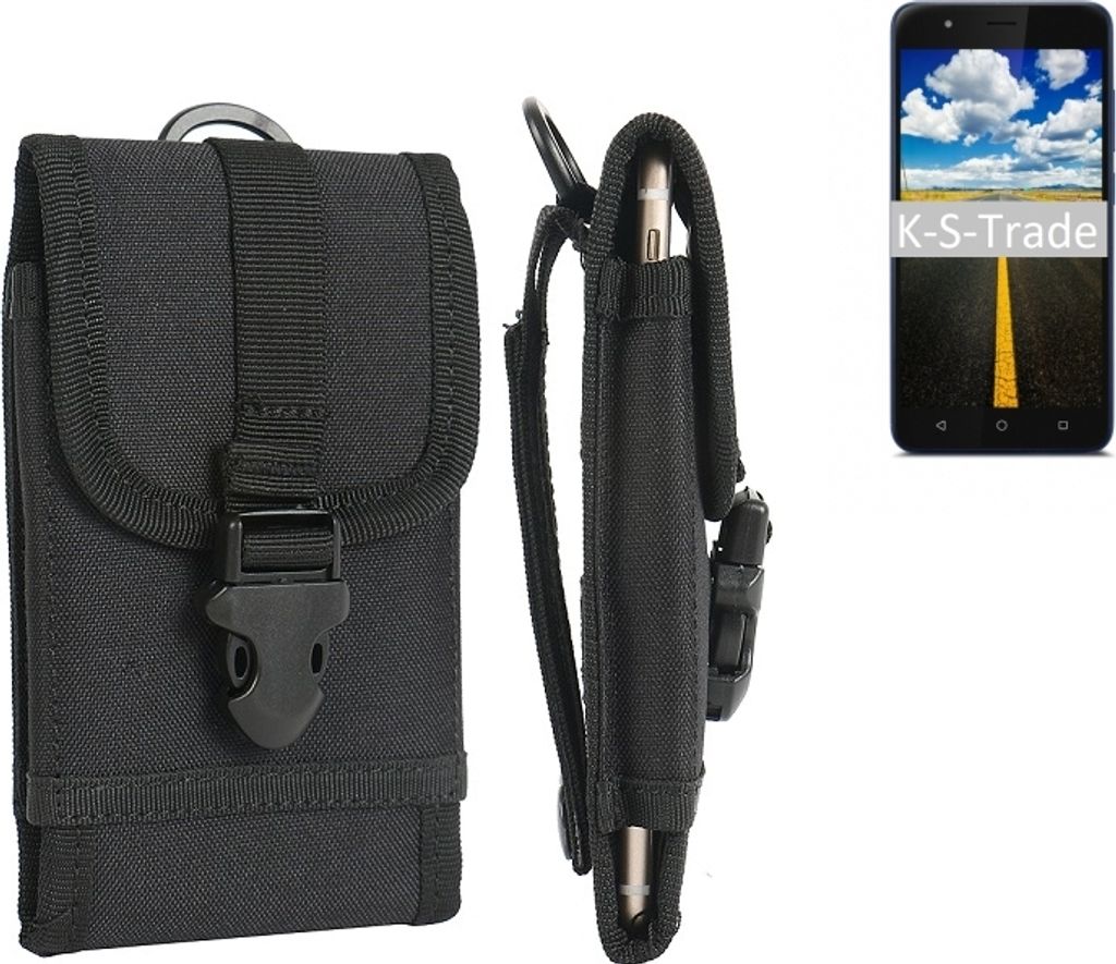 K-S-Trade Handyhülle kompatibel mit Gigaset GS270 Plus Gürteltasche Holster Handytasche Gürtel Tasche Schutzhülle Robuste Handy Schutz Hülle