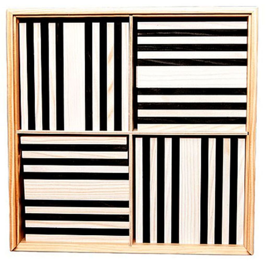 Set di tavole in legno Kapla 100 pezzi in bianco e nero Immagine del prodotto 