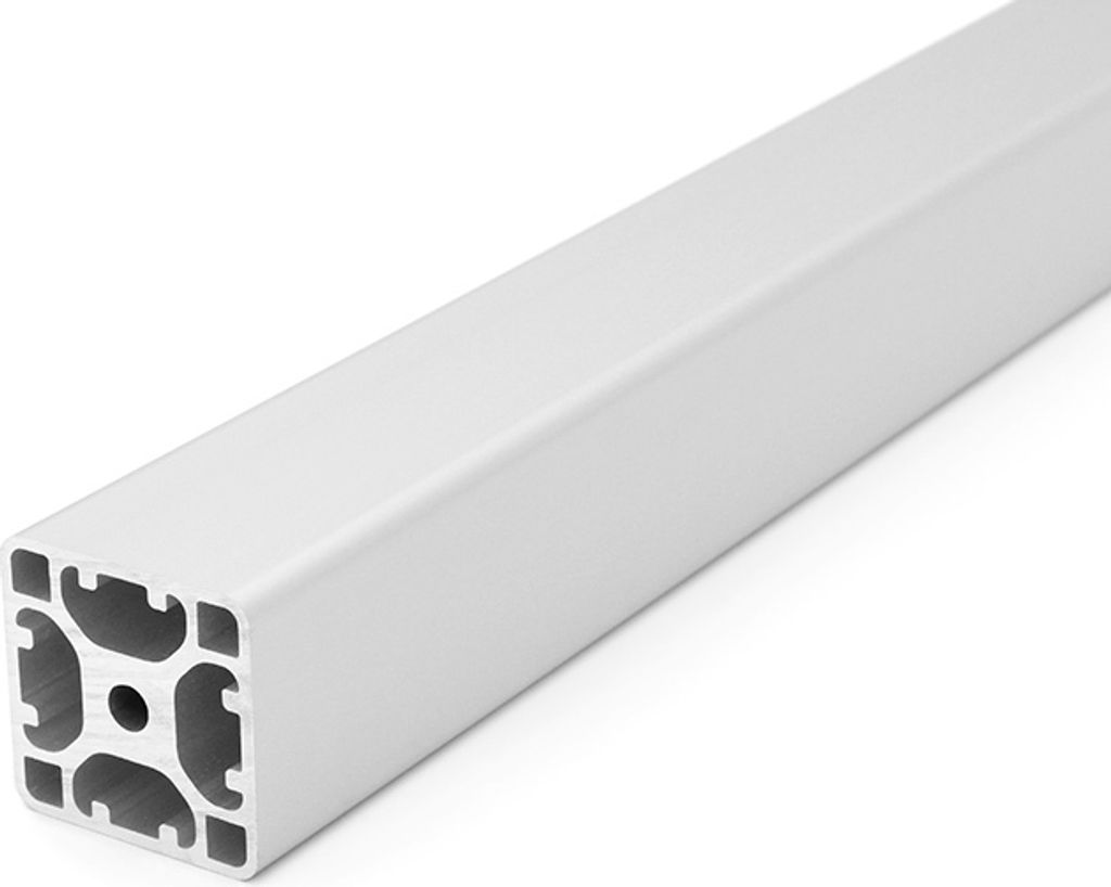 Länge 1890mm - Design-Aluminiumprofil 40x40L 4 Nuten verdeckt I-Typ Nut 8 (leicht), silber eloxiert. Aluminium Profil 40x40 Alu Profil 40 x 40 Sys...