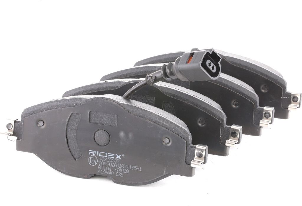 RIDEX 402B0587 Bremsbeläge Satz Vorne für VW Golf VII Produktbild 