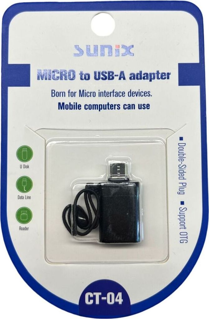 Adapter Micro-USB Buchse auf USB-A wandelt Micro-USB zu Produktbild 