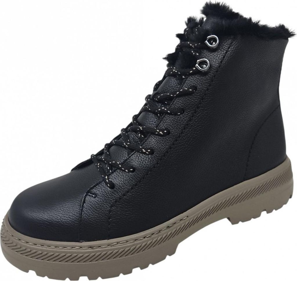 Paul Green Schnürstiefel Schwarz