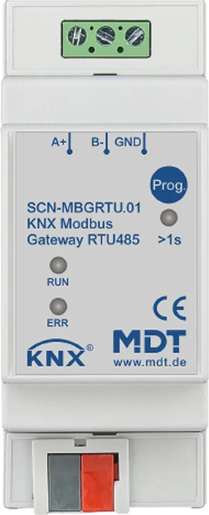 Passerelle MDN KNX Modbus RTU485 2TE REG pour rail DIN, 1 pièce