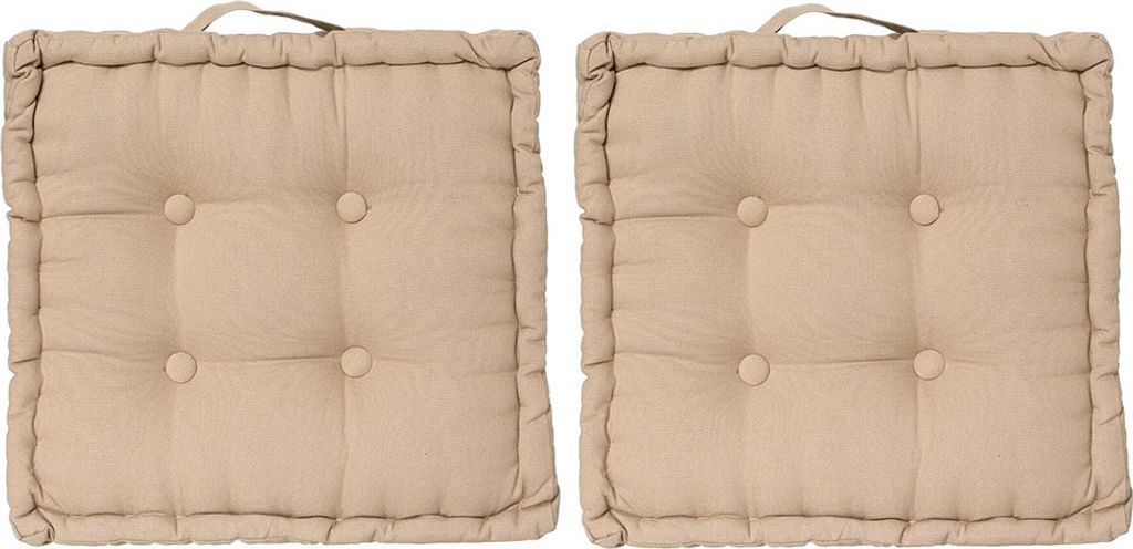 Eazy Living Sitzkissen 40 x 40 cm Tiago Leinen - 2 Stück