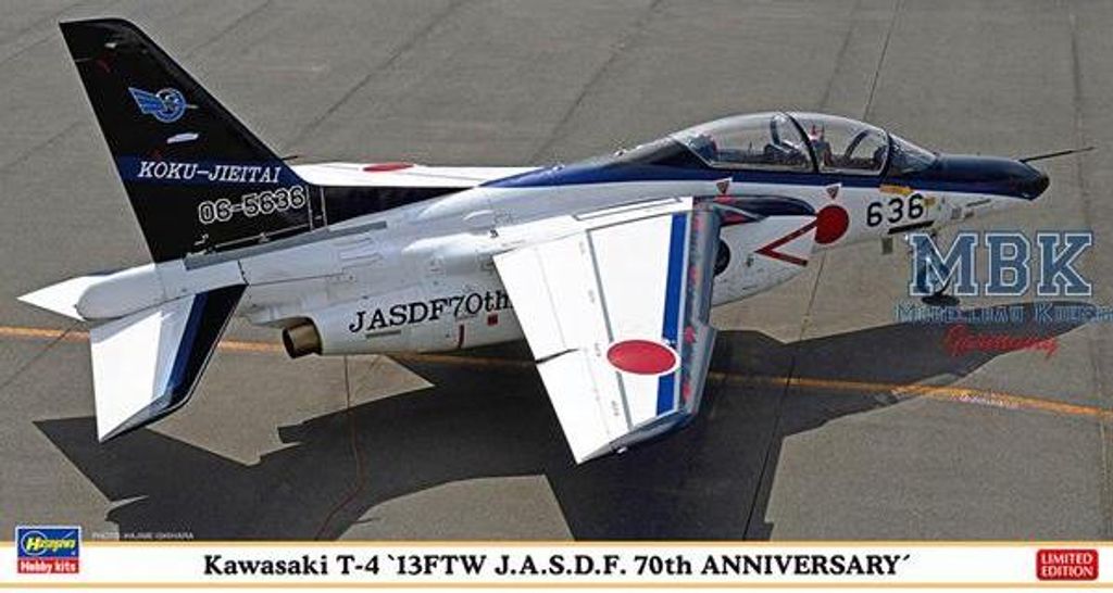Hasegawa 7549 - 1/48 Kawasaki T-4, 13FTW JASDF, 70 Jahre - Neu