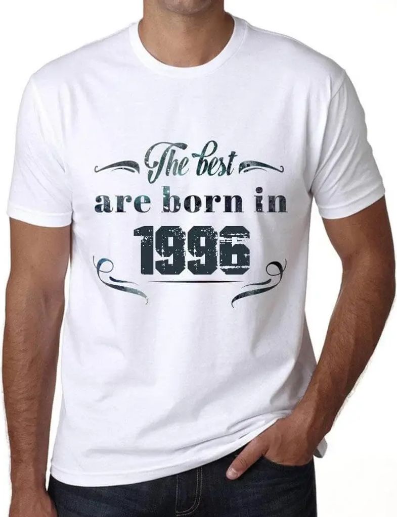 Herren Grafik T-Shirt Die Besten sind 1996 geboren – The Best Are Born in 1996 – Geschenk 28. Geburtstag Jahrestag 28 Jahre Jubiläum 28 Jähri...