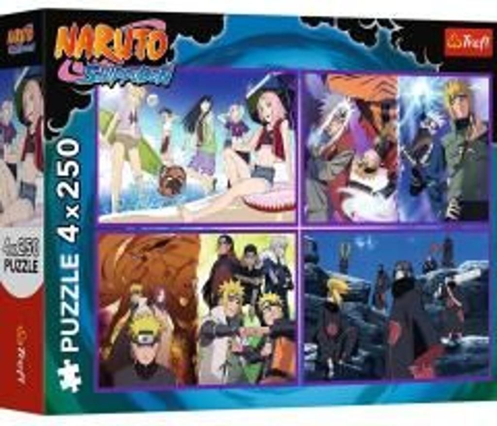 TREFL Puzzle Naruto Shippuden: Abenteuer in Naruta Uzumaki 4x250 dlks