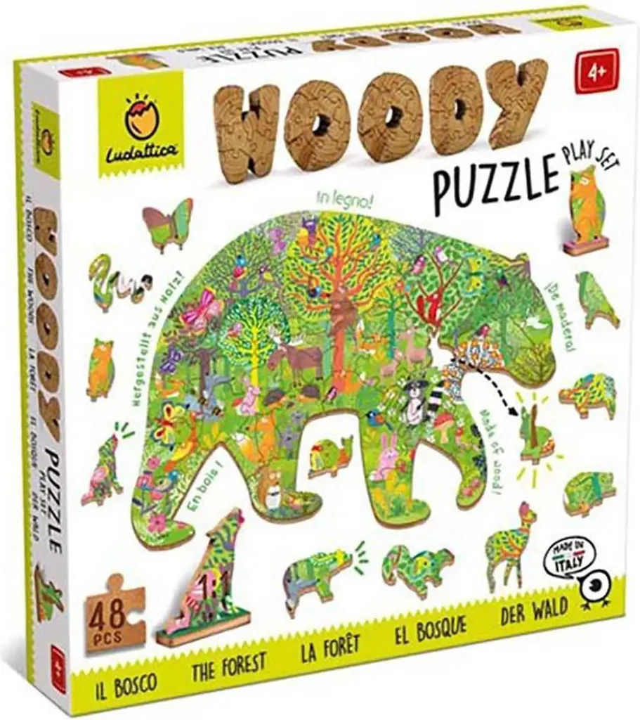 Puzzle forêt en bois Ludattica Woody contre l'ennui des petits