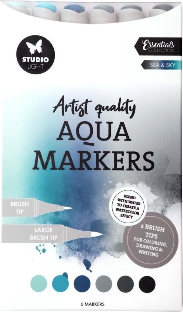Aqua-Marker Doppelstift Set Sea & Sky Essentials Nr. 59 - Studio Light - 6 Stück
