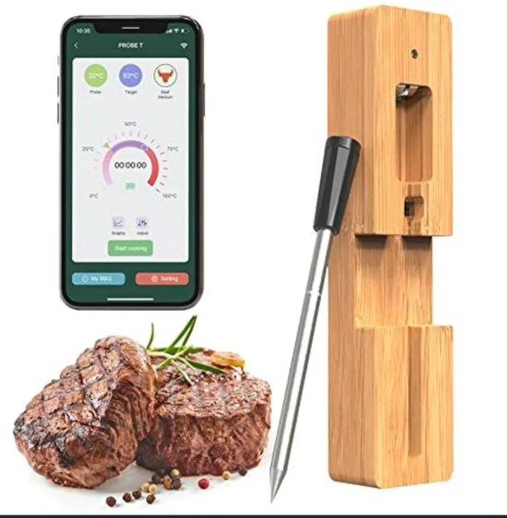 Thermomètre à viande numérique Bluetooth pour cuisson de précision