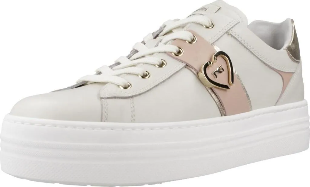Basket Femme Blanche Nero Giardini E513023D : Adieu aux Pieds Las