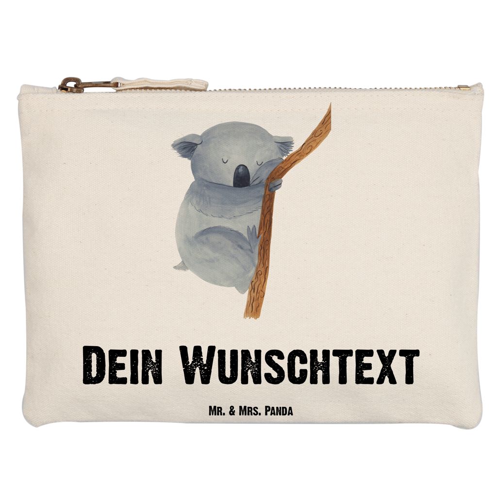 Mr. & Mrs. Panda Grösse XL Große Personalisierte Schminktasche Koalabär - Weiß - Personalisierte Geschenke, Tiermotive, Personalisiertes Schlam...