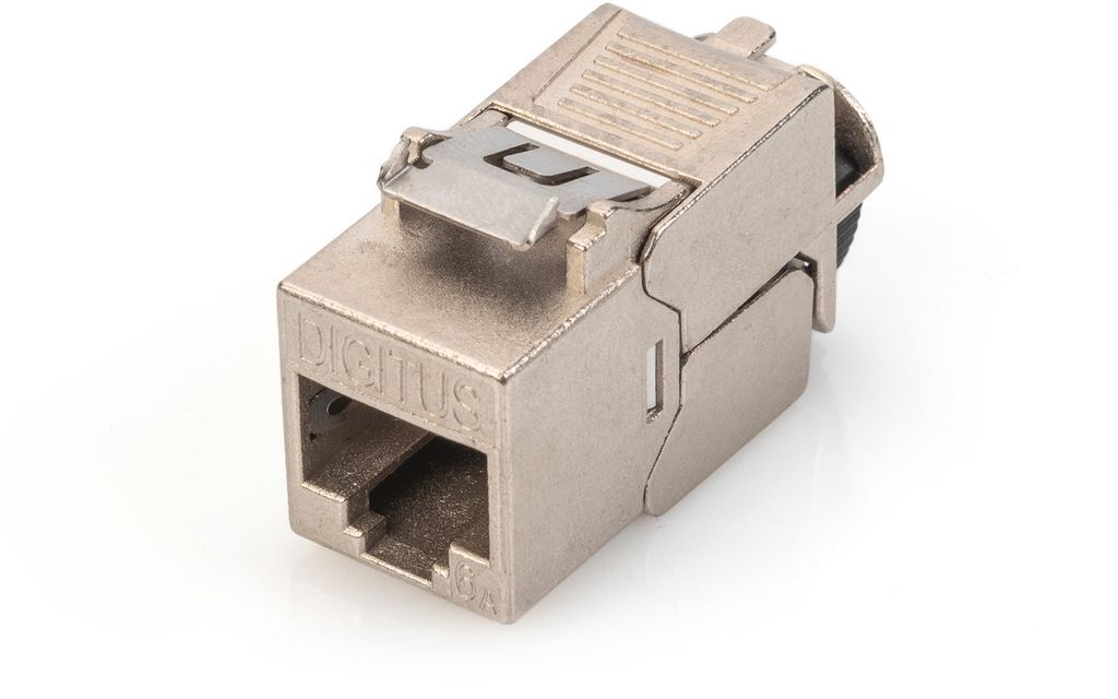 DIGITUS CAT 6A Keystone Modul, geschirmt mit intelligentem Kabelmanager, Set (24 Stück)