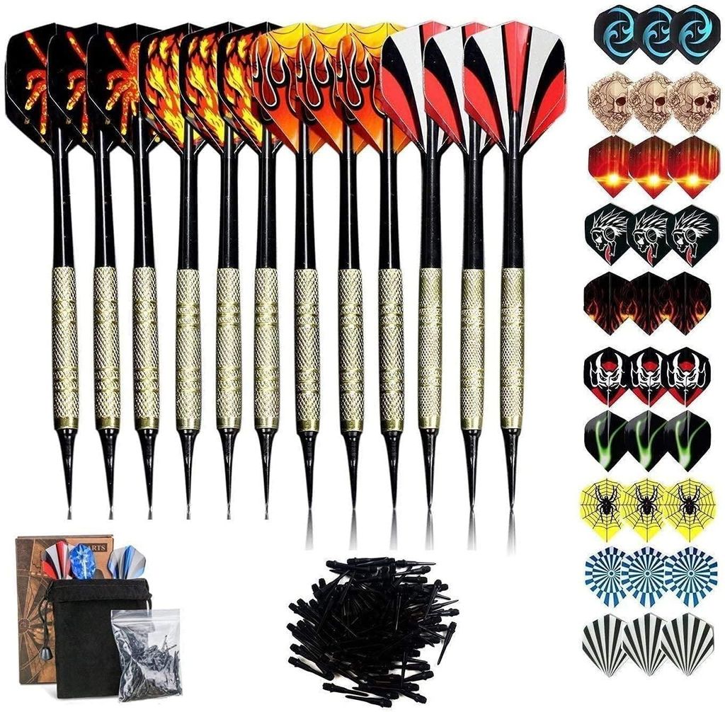 Dartpijlen met plastic punt, 12 stuks. Set zachte Productafbeelding 