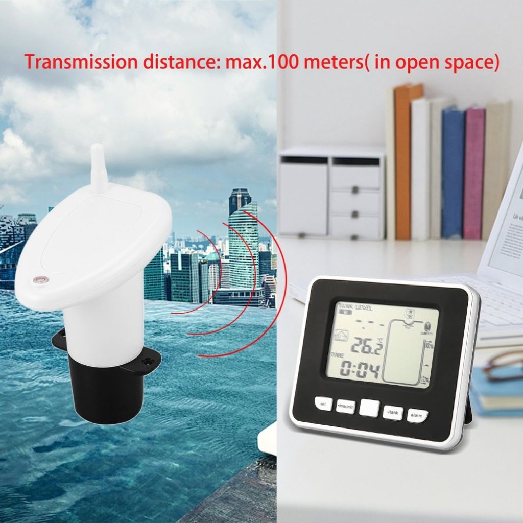 Ultraschall Wassertank Füllstandsanzeige Sensor Temperaturanzeige LCD Display DE 