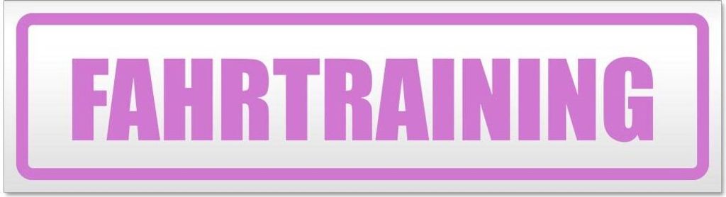 Kiwistar - Autoaufkleber - Flieder - 60 x 16 cm - Fahrtraining - Hinweis Aufkleber Sticker für Auto, Kfz, Fahrrad, PKW, LKW