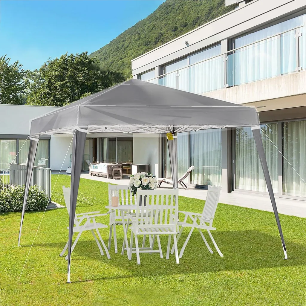 Pavillon Transparent 3x3m pour Terrasse - Protection Hivernale Imperméable - 2