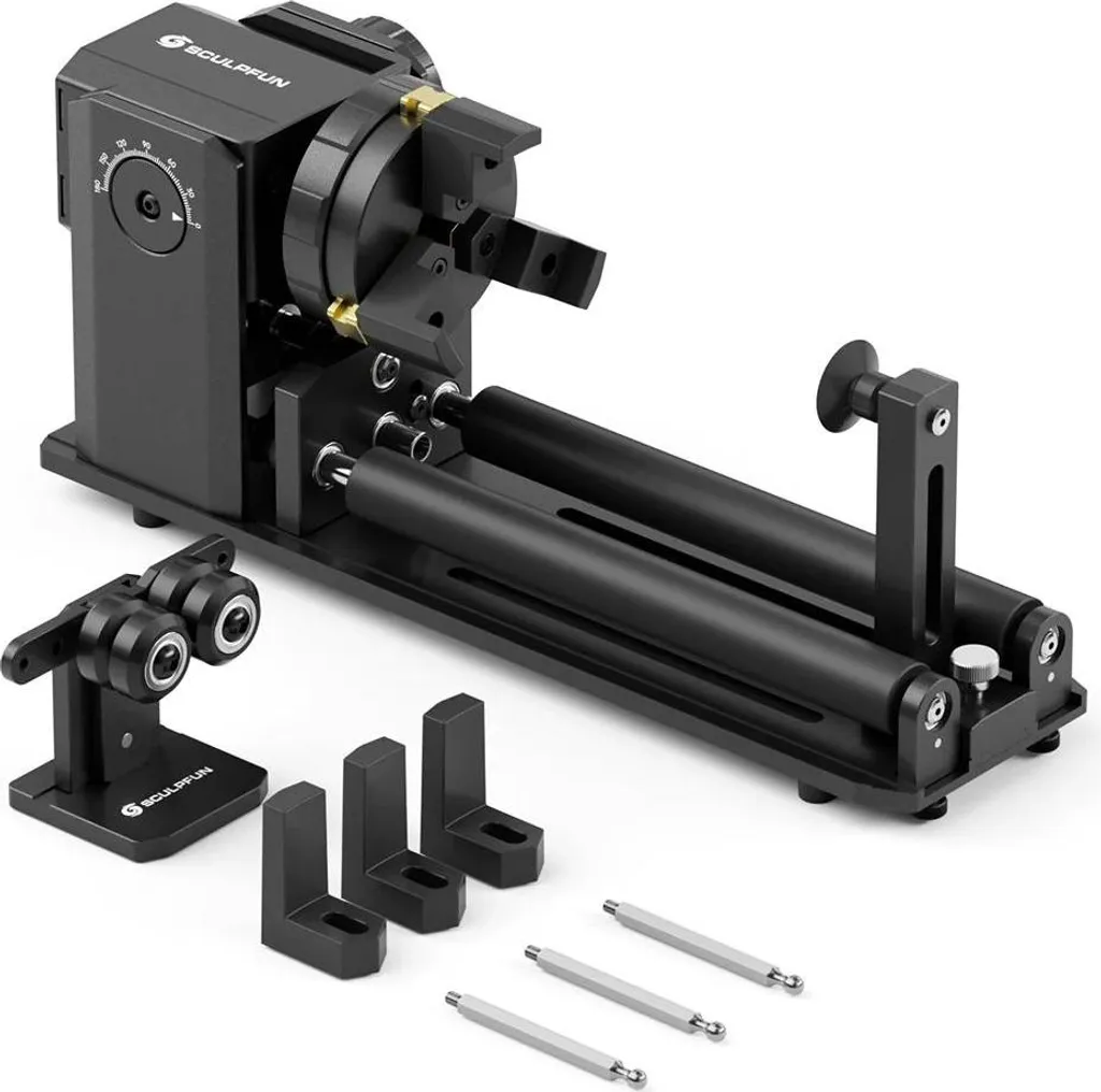 Rouleau rotatif RA Pro Max avec largeur réglable pour gravure laser