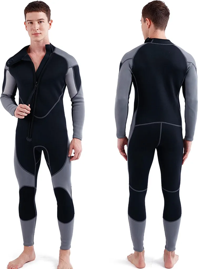 Combinaison néoprène 3mm homme facile à enfiler pour plongée sans effort