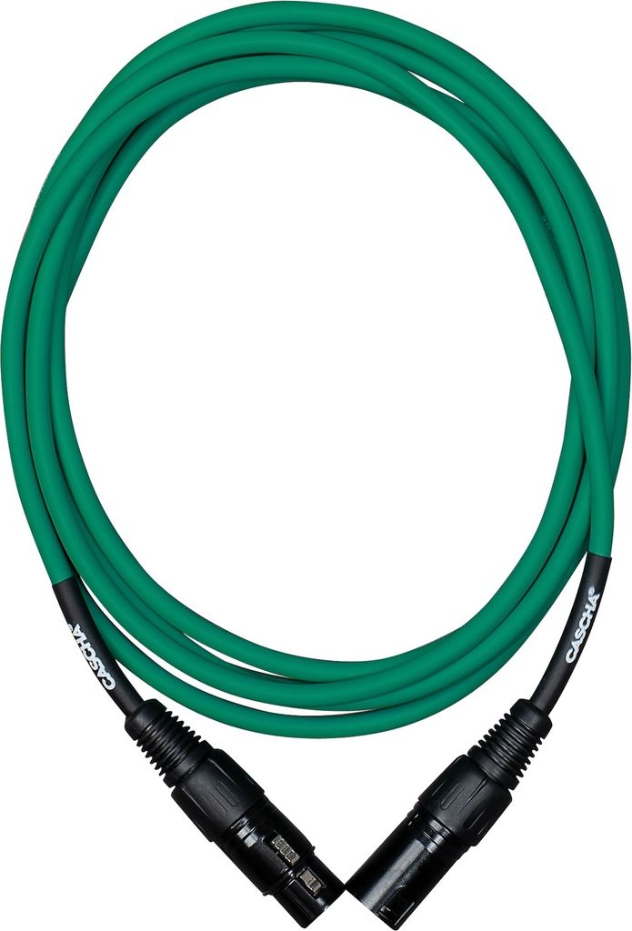 Cascha Standard Line Microphone Cable Green 3 m Mikrofonkabel