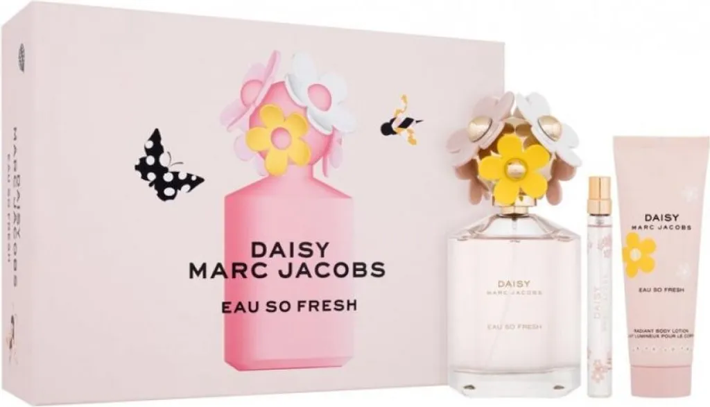 Coffret Daisy Eau So Fresh Marc Jacobs EDT 125ml avec Lait Corps et Mini