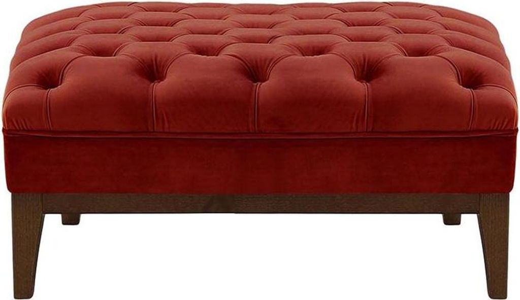 Polsterhocker Chesterfield Modern Wood-Velluto 7-dunkle Eiche