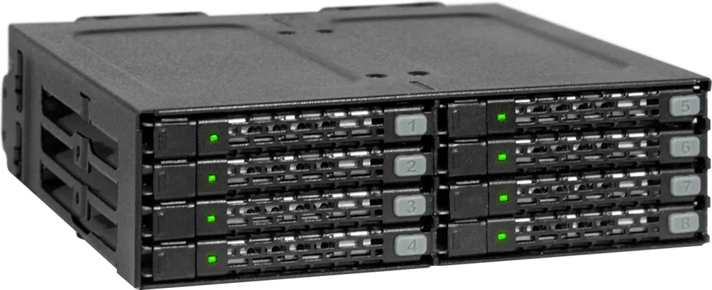 ICY Dock ToughArmor MB998SP-B boîtier rack amovible 2.5 noir mat