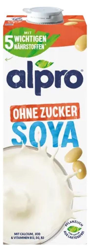 Alpro Soya Drink senza zucchero puro vegetale completamente Immagine del prodotto 