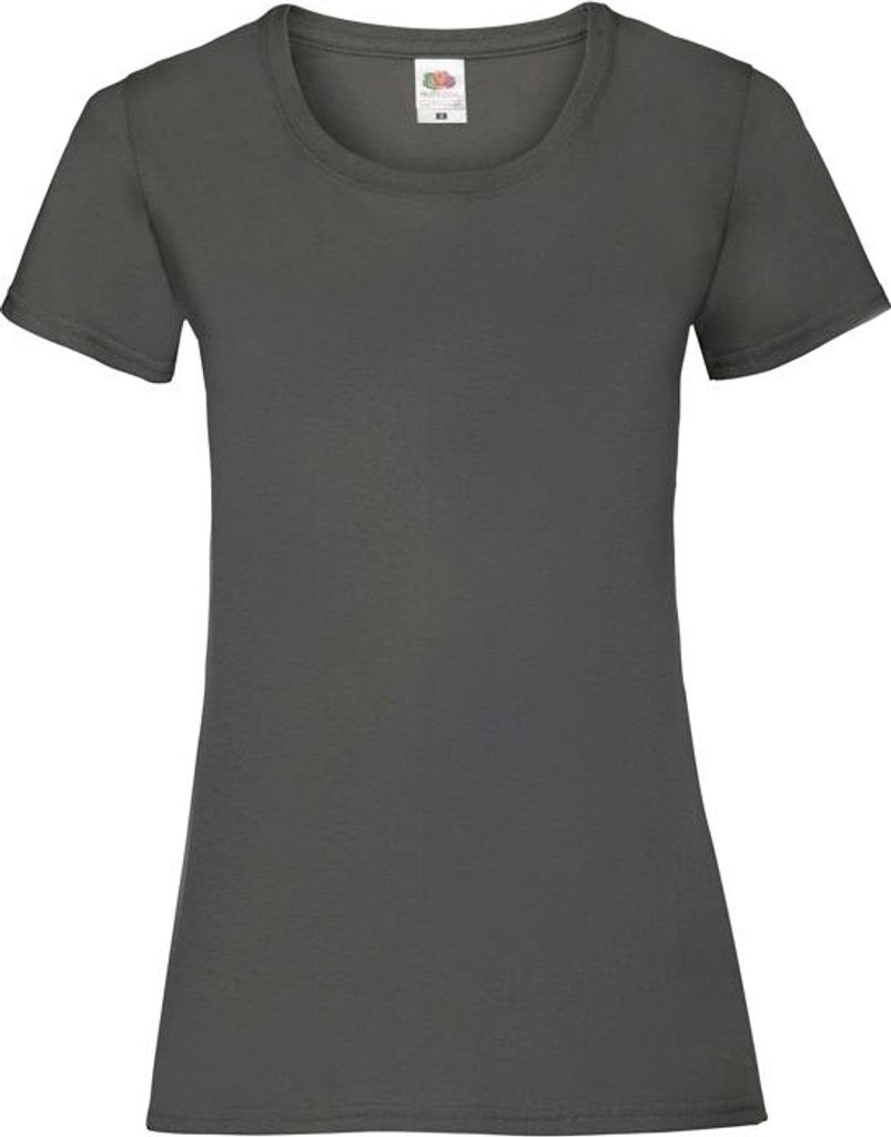 Damen-T-Shirt, Kurzarm - FOL VALUEWEIGHT T/W - l.graphite - Größe M