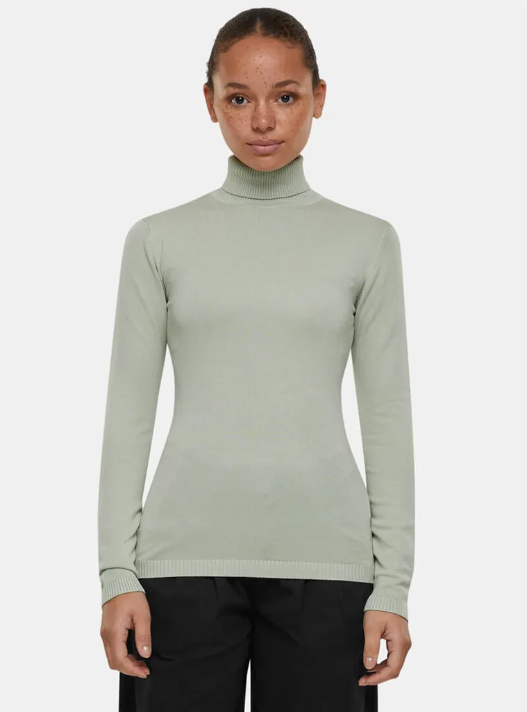 Urban Classics Donna Maglione dolcevita lavorato a maglia softsalvia - XL - 12
