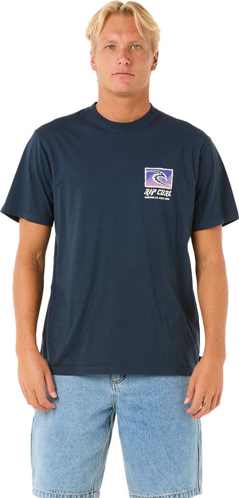Rip Curl Herren T-Shirt RAW ENERGY TRAD TEE, Größe:S, Farben:dark navy