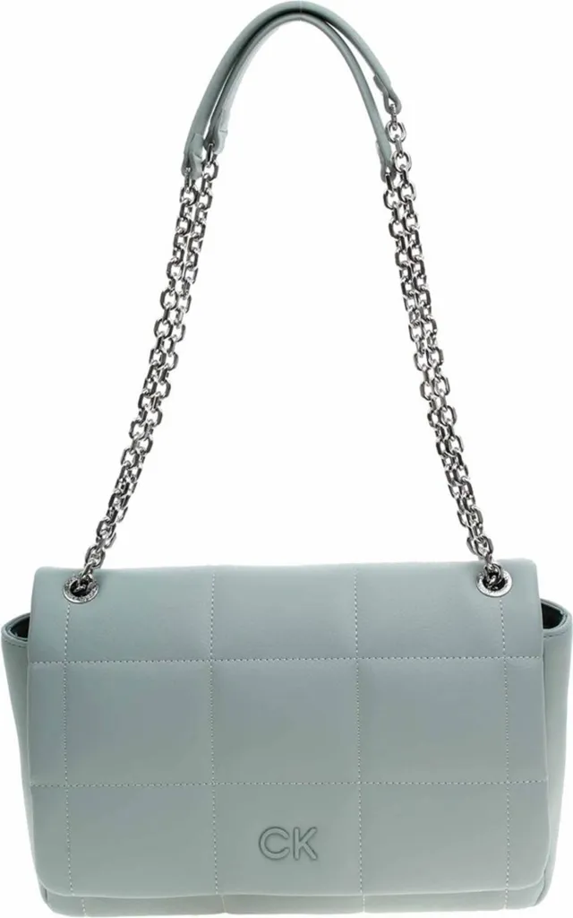 Sac Calvin Klein K60K612332PEB noir texturé avec logo argenté chic