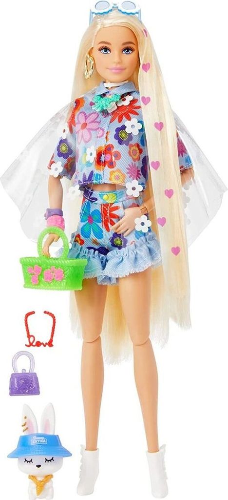 Mattel HDJ45 - Barbie - Extra Puppe Flower Power Produktbild 