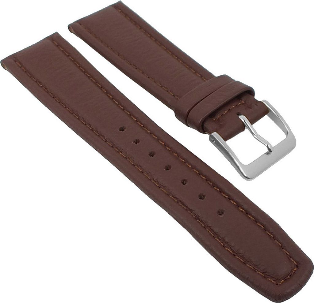 Uhrenarmband Montana Walknappa Leder Braun 26348S, Stegbreite:18mm