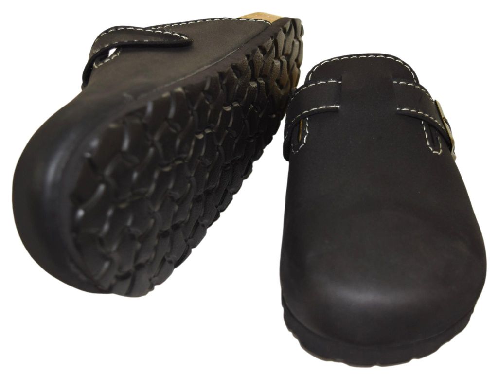 Alb Trade Soft-Clogs Pantoletten, Schwarz, 44, aus Produktbild 