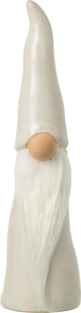 Nain de Jardin Intérieur en Porcelaine Grise - Figurine Design J-Line