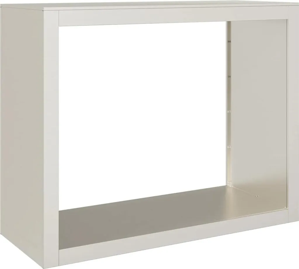 Range-bûches robuste en acier résistant aux intempéries 100x40x80 cm noir