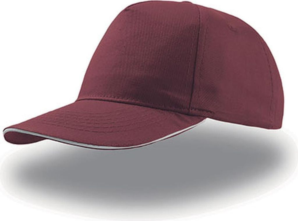 Atlantis | Start Five Sandwich Cap / Kappe / Mütze / Hut - Farbe: Burgundy/White - Größe: One Size